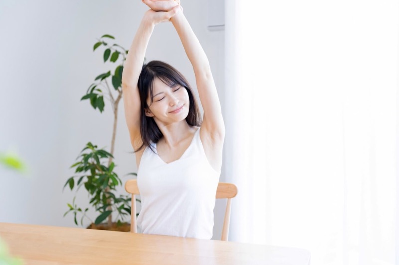 リフレッシュした女性